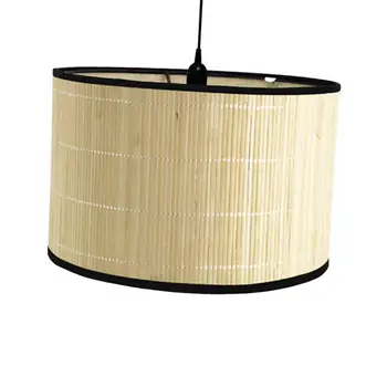 Деревенский бамбуковый абажур ручной работы Потолочный светильник Фонари Droplight