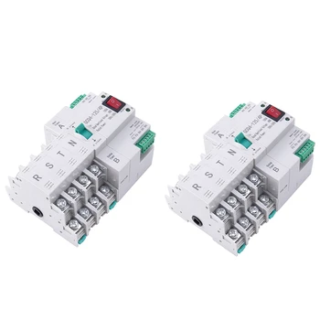 2X Автоматический выключатель двойного питания типа MCB 4P 100A ATS Автоматический выключатель Электрический выключатель