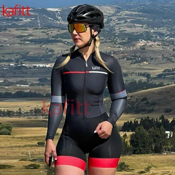 Комплект женского велосипедного боди Kafitt с длинными рукавами, дешевые и элегантные рекламные летние дорожные костюмы Kafit для катания на горных велосипедах на открытом воздухе