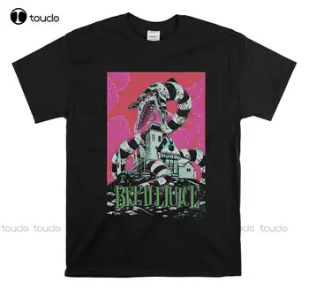 Футболка Beetlejuice - футболка унисекс, черная футболка на заказ, футболка с цифровой печатью для подростков, унисекс, высокое качество Xs-5Xl Hd