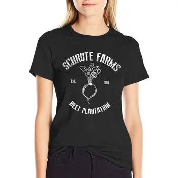 Футболка Schrute Beet Plantation, эстетическая одежда, рок-н-ролльные футболки для женщин