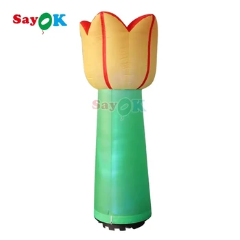 Гигантский надувной цветок Sayok для украшения площадки Надувная модель цветка Blossom с воздуходувкой для мероприятий в тематическом парке Реклама