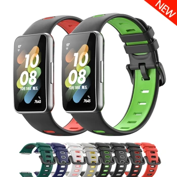 Силиконовый Ремешок Для Huawei Watch Band 7 Аксессуары Смарт-Сменный Браслет correa браслет для Huawei Band 7 ремешок для часов