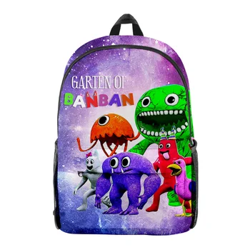 3D Garten of Banban Аниме Рюкзак Для учащихся начальной средней школы, мальчиков и девочек, Школьный рюкзак для ноутбука, подростков, рюкзак для ноутбука для путешествий