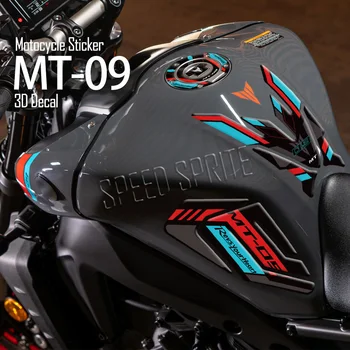 Для YAMAHA MT09 MT-09 3D Наклейка Топливного Бака Мотоцикла Масляный Газовый Колпачок Защитная Крышка Наклейки Аксессуары Водонепроницаемый 2021 2022 2023