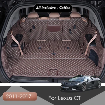 Изготовленные на заказ кожаные коврики в багажник автомобиля для Lexus CT 2011-2017, стиль B, коврик для пола заднего багажника, поддон, ковер, грязь