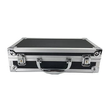 Алюминиевый ящик для инструментов 300 *170 *80 мм, портативный футляр для хранения инструментов с губчатой подкладкой, ручной ударопрочный чемодан