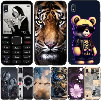 Для Samsung A10 Чехол для телефона Samsung Galaxy A10 GalaxyA10 A 10 SM-A105F A105 A105F черный чехол из тпу медведь тигр лев милый