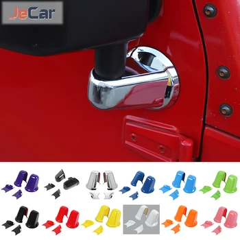 JeCar ABS Автомобильное Зеркало заднего вида, Базовое украшение, Накладка, Наклейки для Jeep Wrangler JK 2007-2017, Аксессуары для экстерьера автомобиля