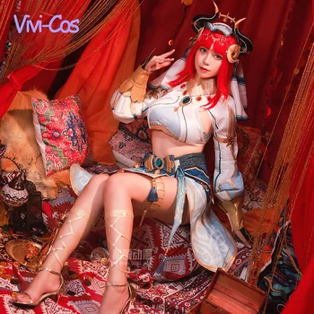 Игра Vivi-Cos Genshin Impact Nilou, милые женские костюмы для косплея, милые сексуальные костюмы для ролевых игр на Хэллоуин, новинка S-XL