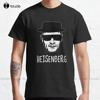 Классическая футболка Heisenburg Head на заказ, футболки с цифровой печатью для подростков, унисекс, забавная уличная одежда с рисунком Xs-5Xl