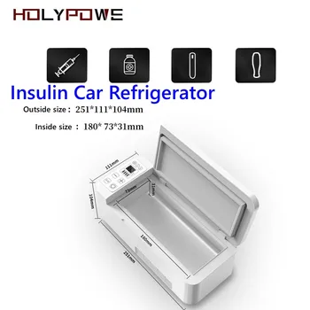 Автомобильный холодильник с инсулиновым лекарством, холодильный бокс, Портативное Мини-холодильное устройство, Интеллектуальный дом с постоянной температурой, перезаряжаемый аккумулятор