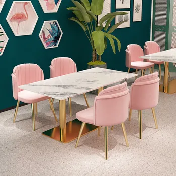 Современный розовый обеденный стул, стул для спальни, кабинета, гостиной, Скандинавский свет, Роскошный Кофейный офисный стул, стулья для совещаний на заказ Z