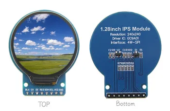 IPS 1,28-дюймовый 8PIN/12PIN RGB 65K Цветной TFT LCD Круглый Экран с Адаптерной Платой GC9A01 Drive IC 240 (RGB) * 240 SPI Интерфейс