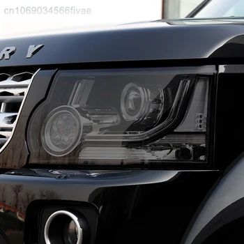 2X Автомобильные фары с дымчато-черной защитной пленкой и прозрачной наклейкой из ТПУ для аксессуаров Land Rover Discovery 4 LR4 2009-2016