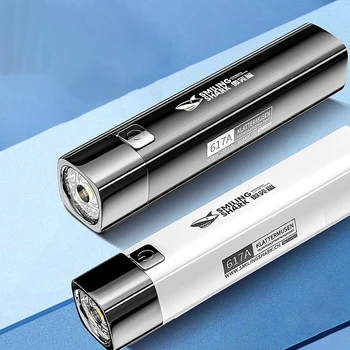 Супер яркий светодиодный фонарик USB Аккумуляторная батарея 18650 Светодиодный фонарик для ночной езды, кемпинга, охоты и внутренней вспышки