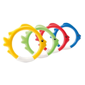 4шт детских палочек для детских игр в ванне, летние подводные забавные кольца, подарки, игрушки для дайвинга в бассейне, игры в форме рыбы