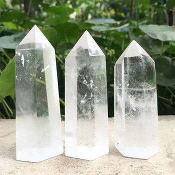 Новые поступления, высококачественные целебные кристаллы, точечная палочка, натуральная прозрачная башня из прозрачного кварца для продажи