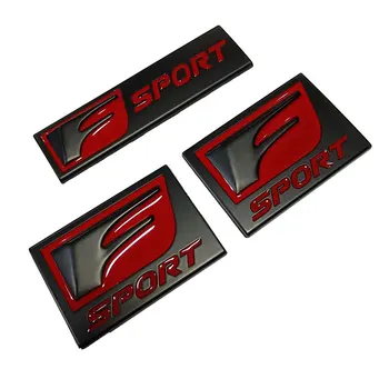 Буква F-SPORT для модификации кузова Lexus RX LX IS LS металлические детали багажного отделения задняя створчатая панель декоративная наклейка красного цвета
