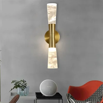 Настенные светильники TEMAR Crystal, бра, светодиодный светильник, современные алюминиевые настенные светильники для дома, фойе, спальни, гостиной, офиса, отеля