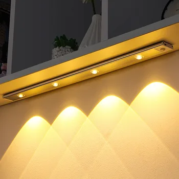 MZ-1601 Ультратонкая светодиодная Индукционная лампа для умного дома с человеческим телом Перезаряжаемый Кошачий Глаз Hill Ripple С подсветкой для винного шкафа
