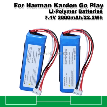 Новый Аккумулятор 7,4 В 3000 мАч для Динамика Harman Kardon Go Play Li-Polymer Замена Литий-Полимерного Перезаряжаемого Аккумулятора