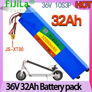 Neue 36V 32Ah 10S3P wiederaufladbare lithium-akku mit BMS, geeignet für geändert roller elektrische fahrzeug batterie XT30/XT60