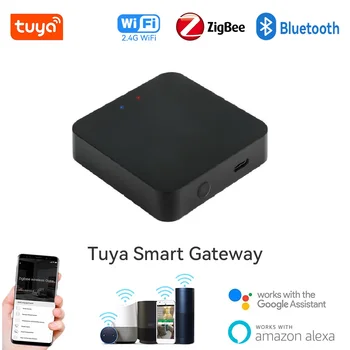 Tuya ZigBee Gateway Hub Smart Life Control Работает С Alexa И Google Home Многорежимный WiFi Bluetooth Сетчатый Датчик Zigbee Gateway