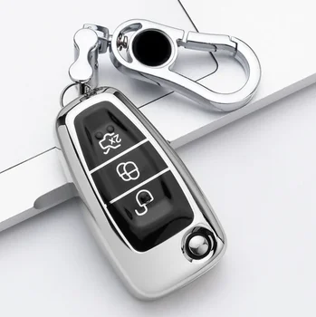 Автомобильный Складной Чехол Для Ключей Из ТПУ, Держатель Для Ford Focus 2 3 MK3 Ecosport Kuga Escape Fiesta Fold C-Max S-Max Mondeo Key Protector