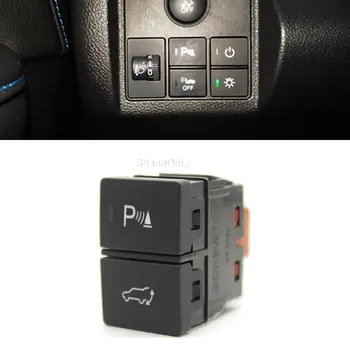 Автоматическая зеленая светодиодная подсветка, двухклавишный переключатель, переключатель парковочного радара, кнопка багажника, модернизированный переключатель с соединительным проводом, используется для Honda