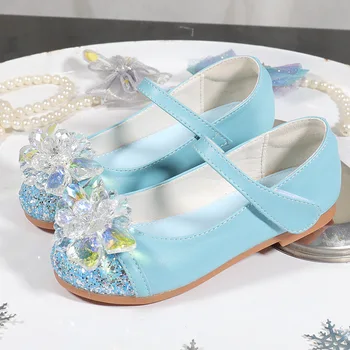 Детская обувь Mary Janes Elegant Four Seasons из мягкой кожи для девочек Черного, белого цвета, Классическая Обувь принцессы для малышей 25-35 лет