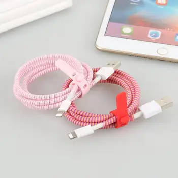 Самый продаваемый USB-кабель для передачи данных длиной 1,5 м, защита зарядного кабеля, органайзер для обертывания кабеля для Xiaomi, Защита кабеля для передачи данных для iPhone