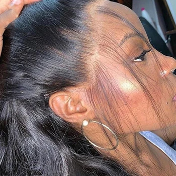 360 Прозрачный Парик Фронта Шнурка Прямой 13X4 Парики Человеческих Волос Фронта Шнурка Бразильские Прямые Волосы Remy Для Женщин Bling Hair
