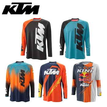 Весенне-летняя модная футболка из чистого хлопка с длинным рукавом KTM, высококачественные мужские и женские модные футболки с принтом M17