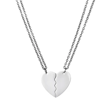 Креативное ожерелье с подвеской в виде сердца, соединяющее пару, женская любовь, Простые подарки для семьи, любви, дружбы