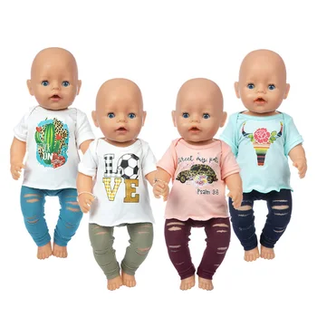 Новый стиль костюма, подходящий на 17 дюймов для 43-сантиметровой куклы, одежда для новорожденных кукол