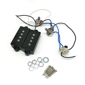 Жгут проводов для звукоснимателя электрогитары PB Bass, набор 4-струнных звукоснимателей для грифа и бриджа электрогитары
