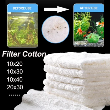 Чистка фильтра хлопок полотенце для аквариума очистки мягкая и впитывающая многоразовая биохимический хлопок одеяло рыбы пруд фильтр