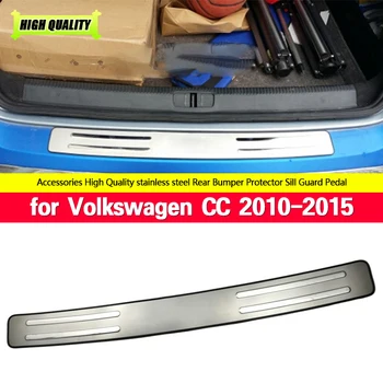 Для Volkswagen CC 2010-2015 Протектор Заднего Бампера Из Нержавеющей Стали, Порог, Защита Багажника, Отделка Автомобиля, Хромированный Стайлинг