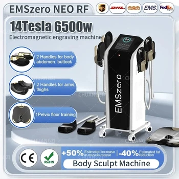 2023 Новый Аппарат Emszero Dls-Emslim Neo Nova 14 Tesla Hi-Emt с Подушечкой для стимуляции таза и 4 Радиочастотными ручками В качестве опции