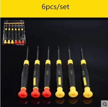 Набор прецизионных отверток 6 в 1 для мобильного телефона/ПК/электроники, набор инструментов для ремонта отверстий