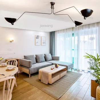 Потолочные светильники в скандинавском стиле в стиле ретро, простой светодиодный светильник для гостиной и спальни, светильник Lamparas Lustre Lighting