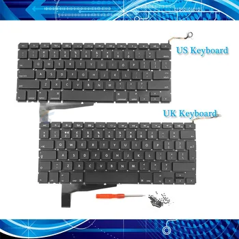 Новая клавиатура A1286 US UK для Macbook Pro 15,4-дюймовая клавиатура ноутбука A1286 + винт + отвертка 2008 года выпуска