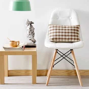 Дизайнерские обеденные стулья для спальни, Кухонные Деревянные обеденные стулья для ресторана, Белая винтажная мебель для балкона Silla Comedor WSW15XP