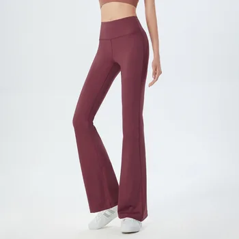7 цветов, широкие брюки для йоги, женские расклешенные длинные брюки с высокой талией, подтягивающие бедра, спортивные леггинсы, брюки для фитнеса, колготки для спортзала