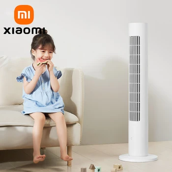 XIAOMI MIJIA Smart DC Frequency Conversion Tower Fan 2 Домашний электрический вертикальный вентилятор перезаряжаемый Поддержка приложения MI HOME Summer Fans