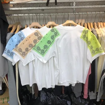 Высококачественные модные рубашки в стиле пэчворк Kapital, мужские футболки 1: 1 с графическим изображением Kapital, женские футболки, топы, мужская одежда